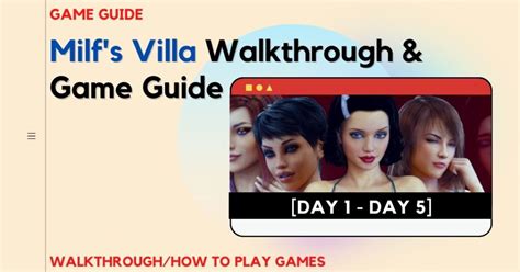 milf's villa walkthrough